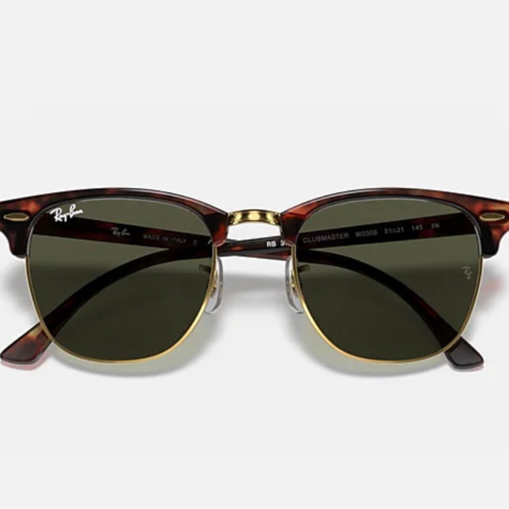 Ray-Ban RB3016 Clubmaster Unisex Sunglasses with Tortoise Frame and Polarized... - Picture 5 of 15